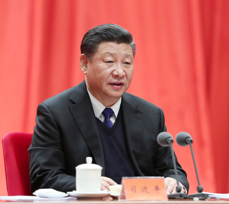 1月11日，中共中央總書記、國(guó)家主席、中央軍委主席習(xí)近平在中國(guó)共產(chǎn)黨第十九屆中央紀(jì)律檢查委員會(huì)第二次全體會(huì)議上發(fā)表重要講話。