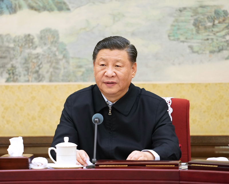 12月26日至27日，中共中央政治局召開“不忘初心、牢記使命”專題民主生活會，中共中央總書記習(xí)近平主持會議并發(fā)表重要講話。新華社記者 李學(xué)仁 攝