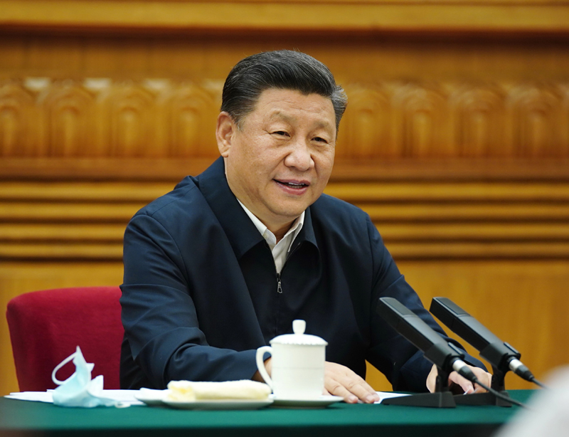 7月21日，中共中央總書記、國家主席、中央軍委主席習近平在京主持召開企業(yè)家座談會并發(fā)表重要講話。新華社記者 鞠鵬 攝